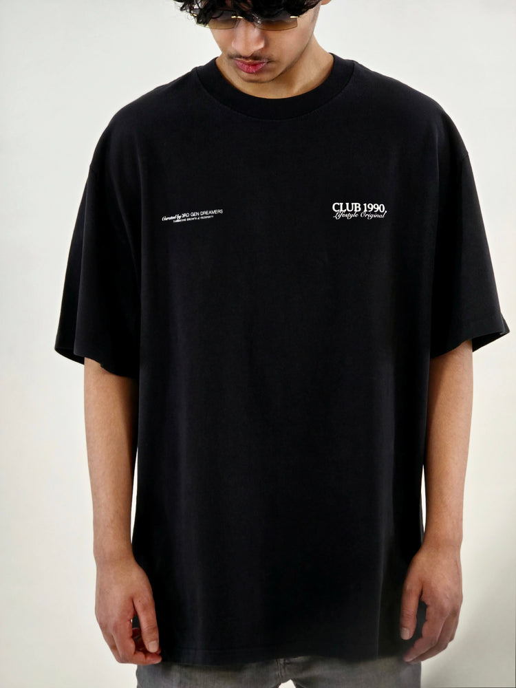 Faded Black Oversized T-Shirt
