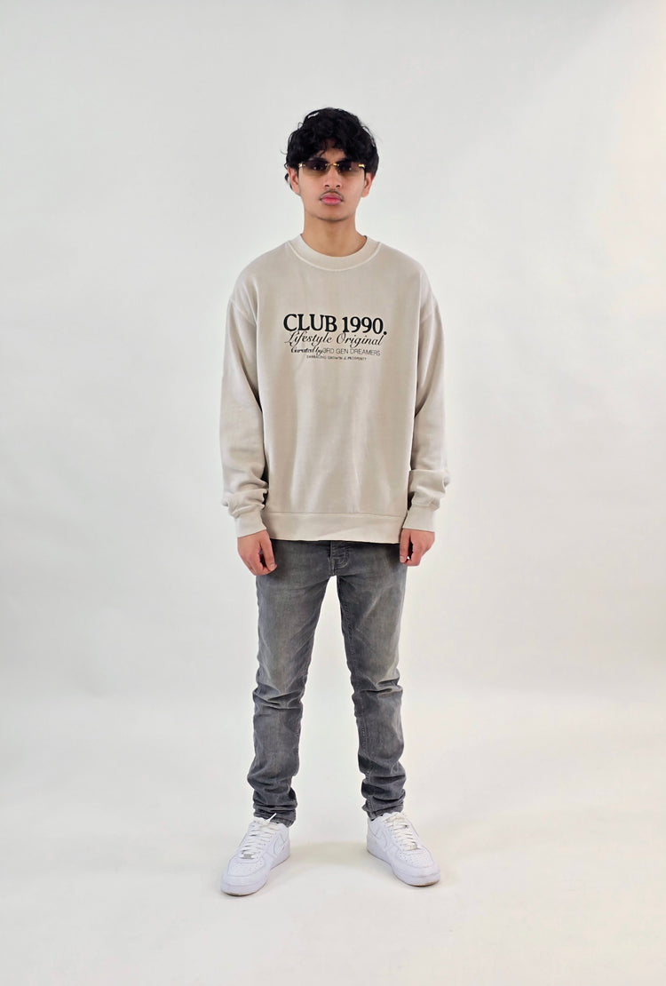Stone Oversized Dreamer Sweatshirt