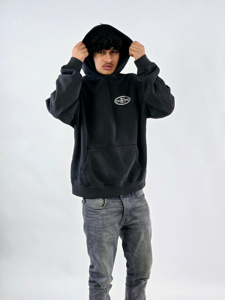 Washed Black Oversized Hoodie