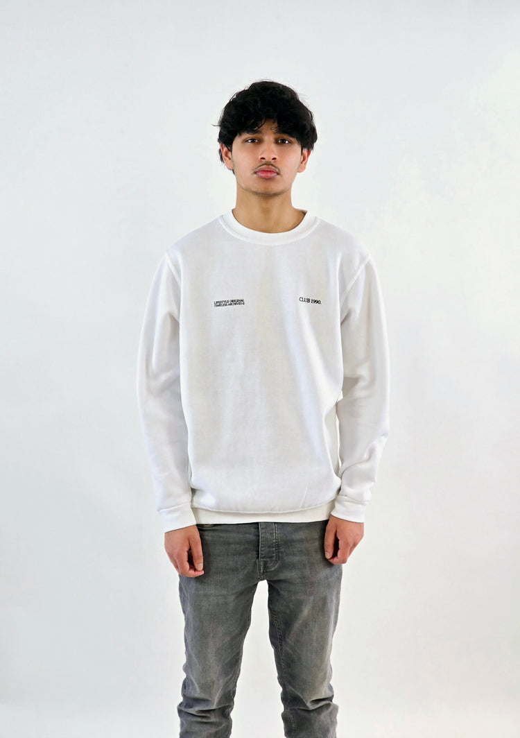 White Graphic Sweatshirt