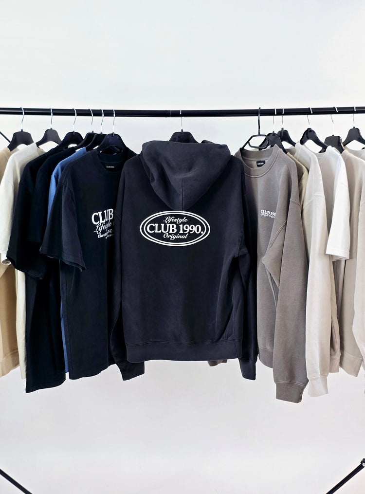 Washed Black Oversized Hoodie