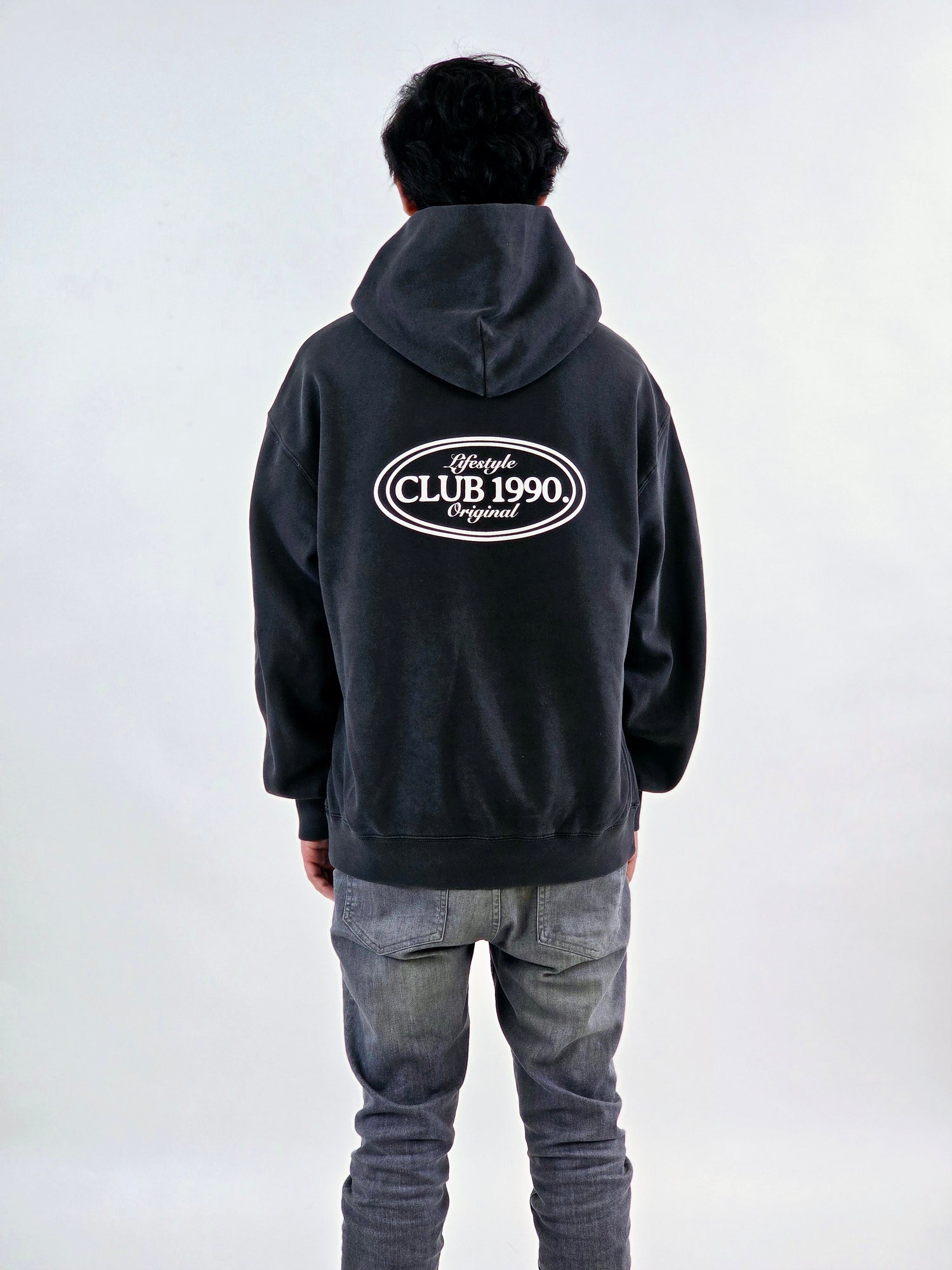 Washed Black Oversized Hoodie