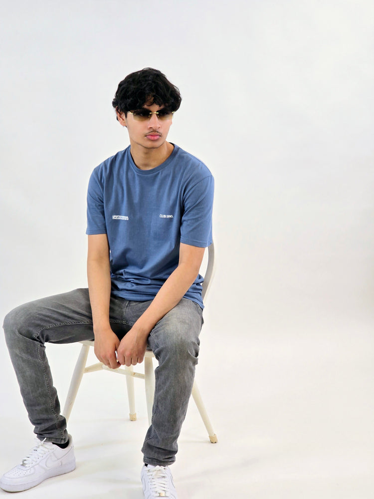 Aqua Blue Graphic T-Shirt