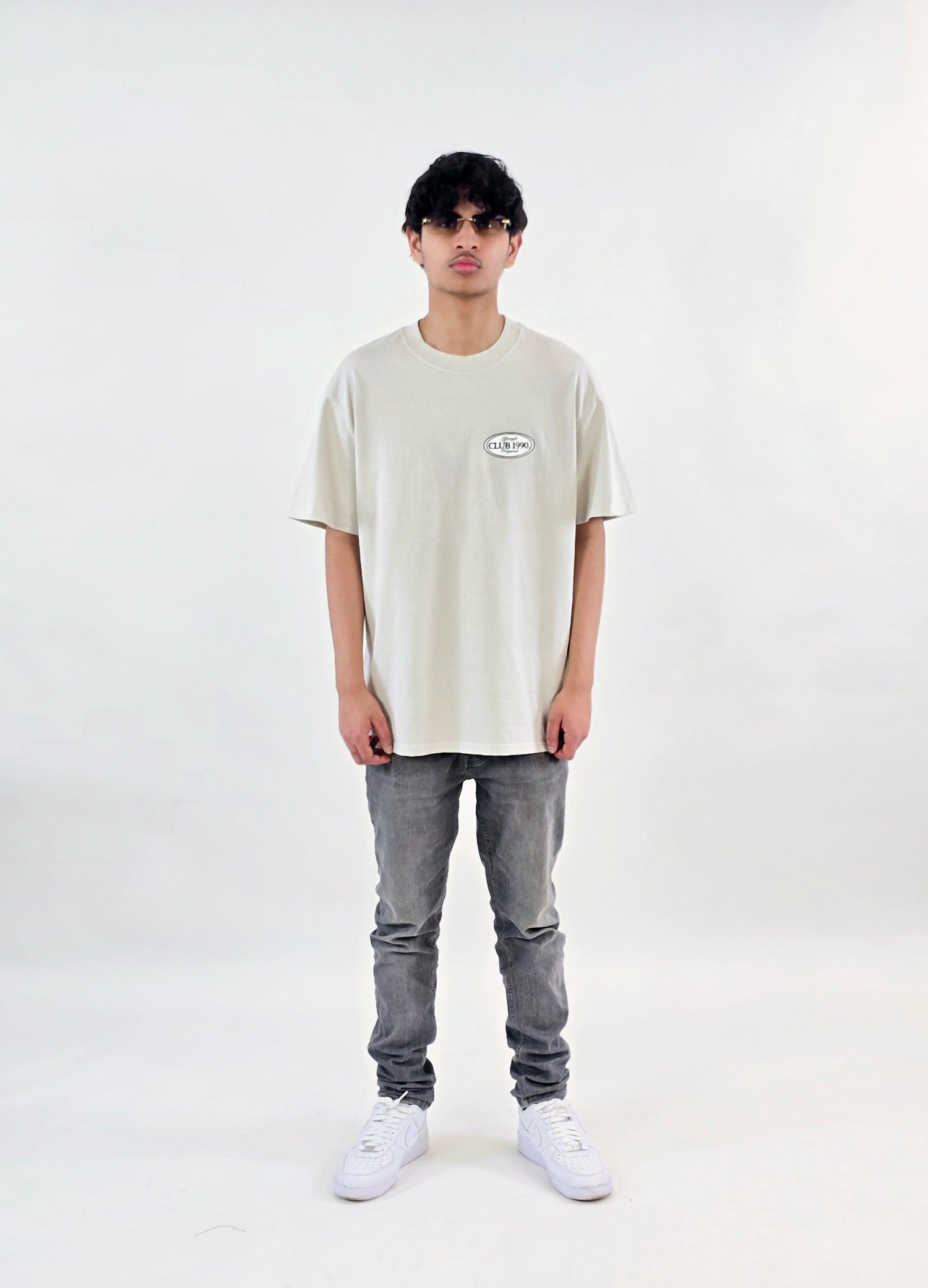 Bone Oversized Graphic T-Shirt