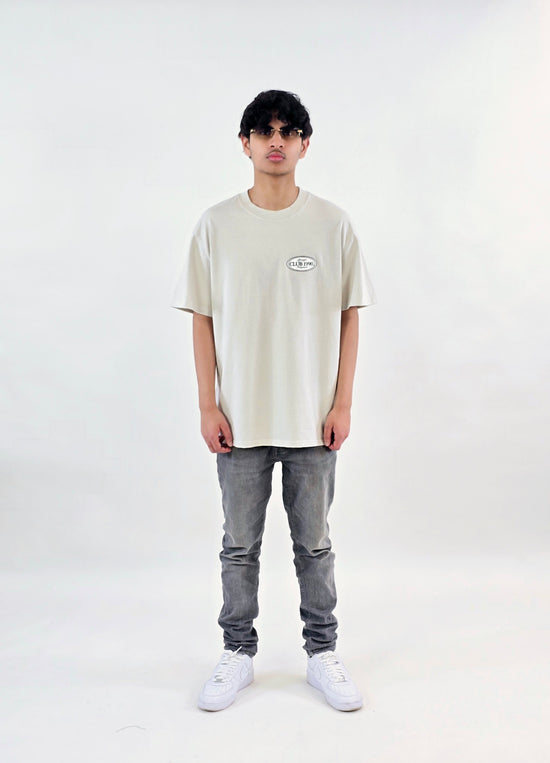 Bone Oversized Graphic T-Shirt