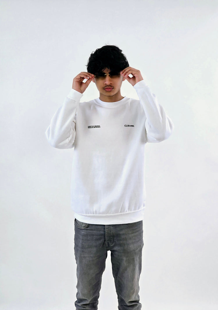 White Graphic Sweatshirt