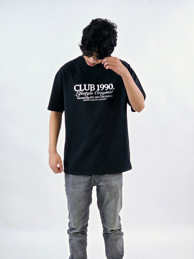 Black Oversized Dreamer T-Shirt