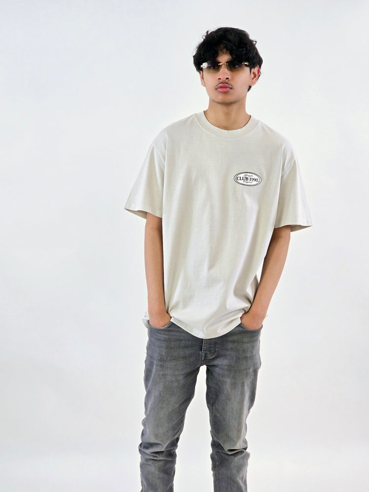 Bone Oversized Graphic T-Shirt