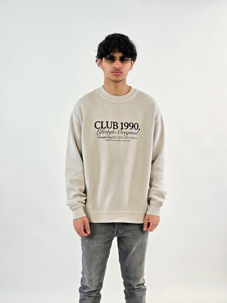 Stone Oversized Dreamer Sweatshirt