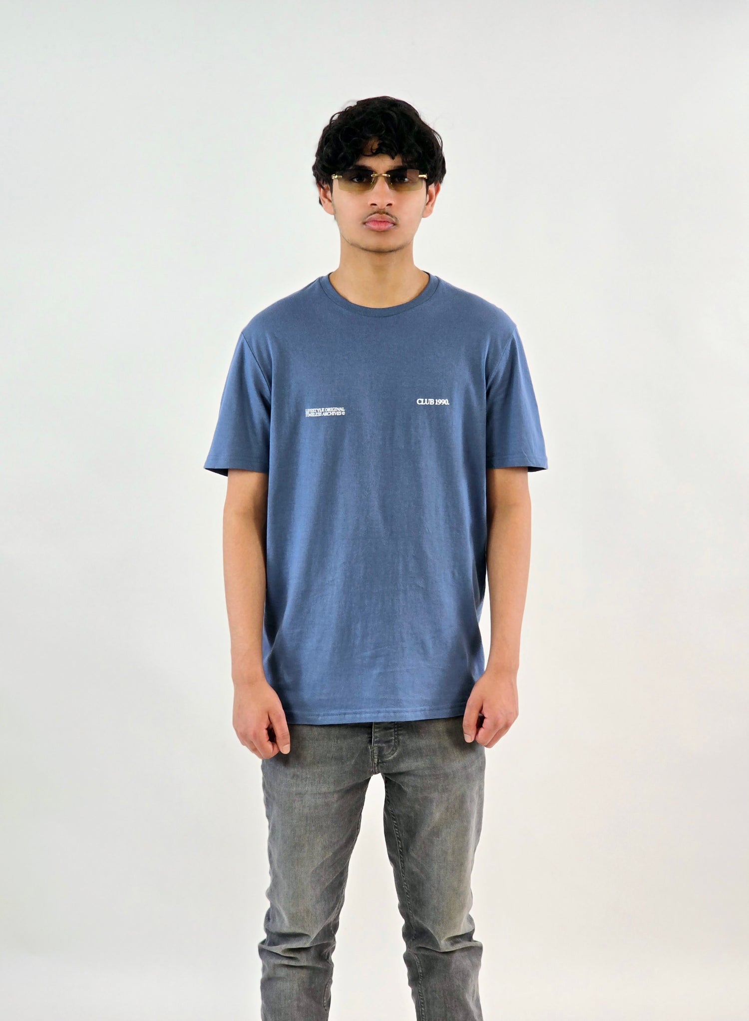 Aqua Blue Graphic T-Shirt