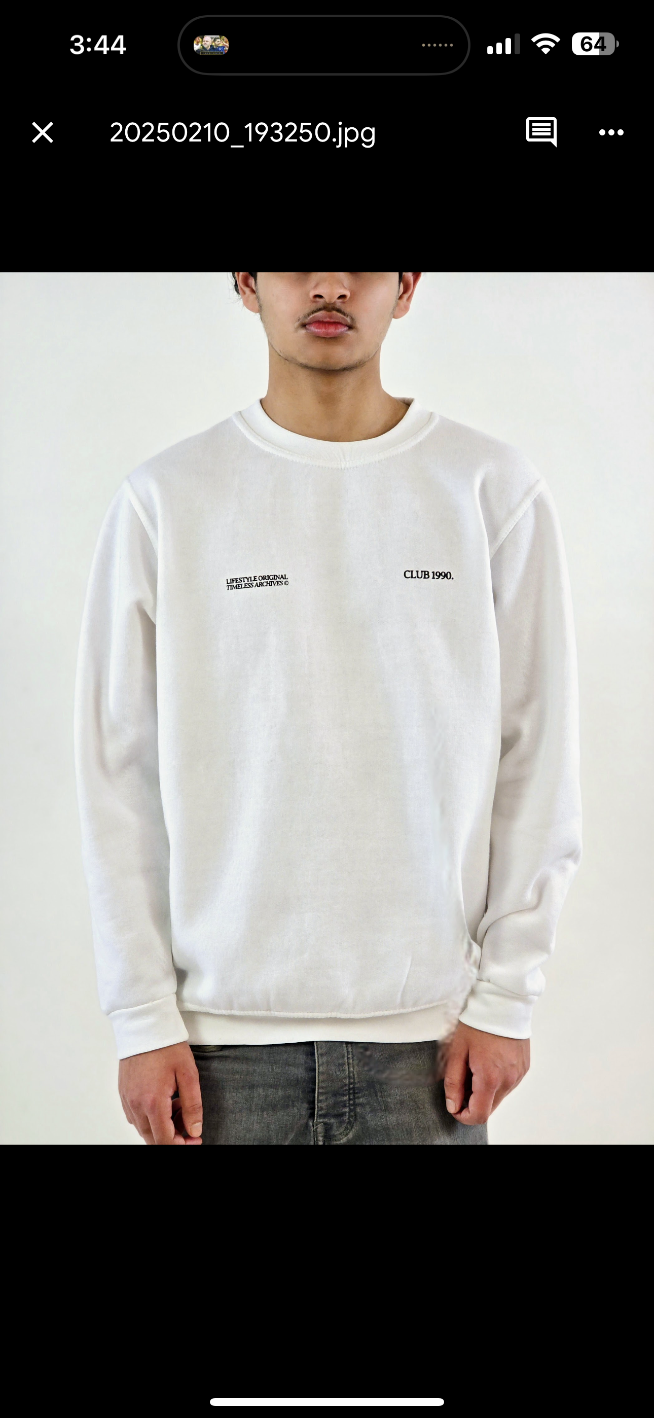 White Graphic Sweatshirt