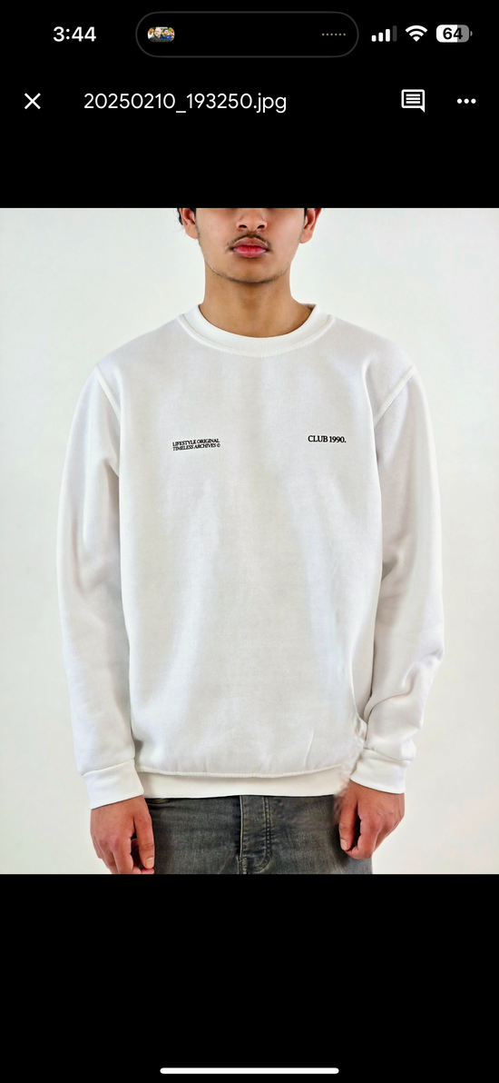 White Graphic Sweatshirt