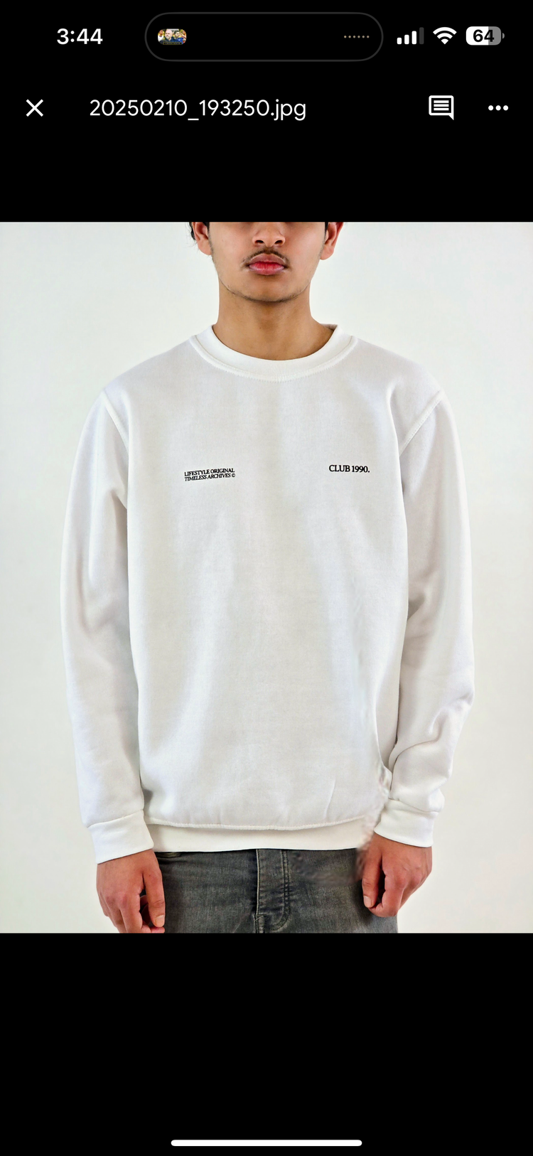White Graphic Sweatshirt