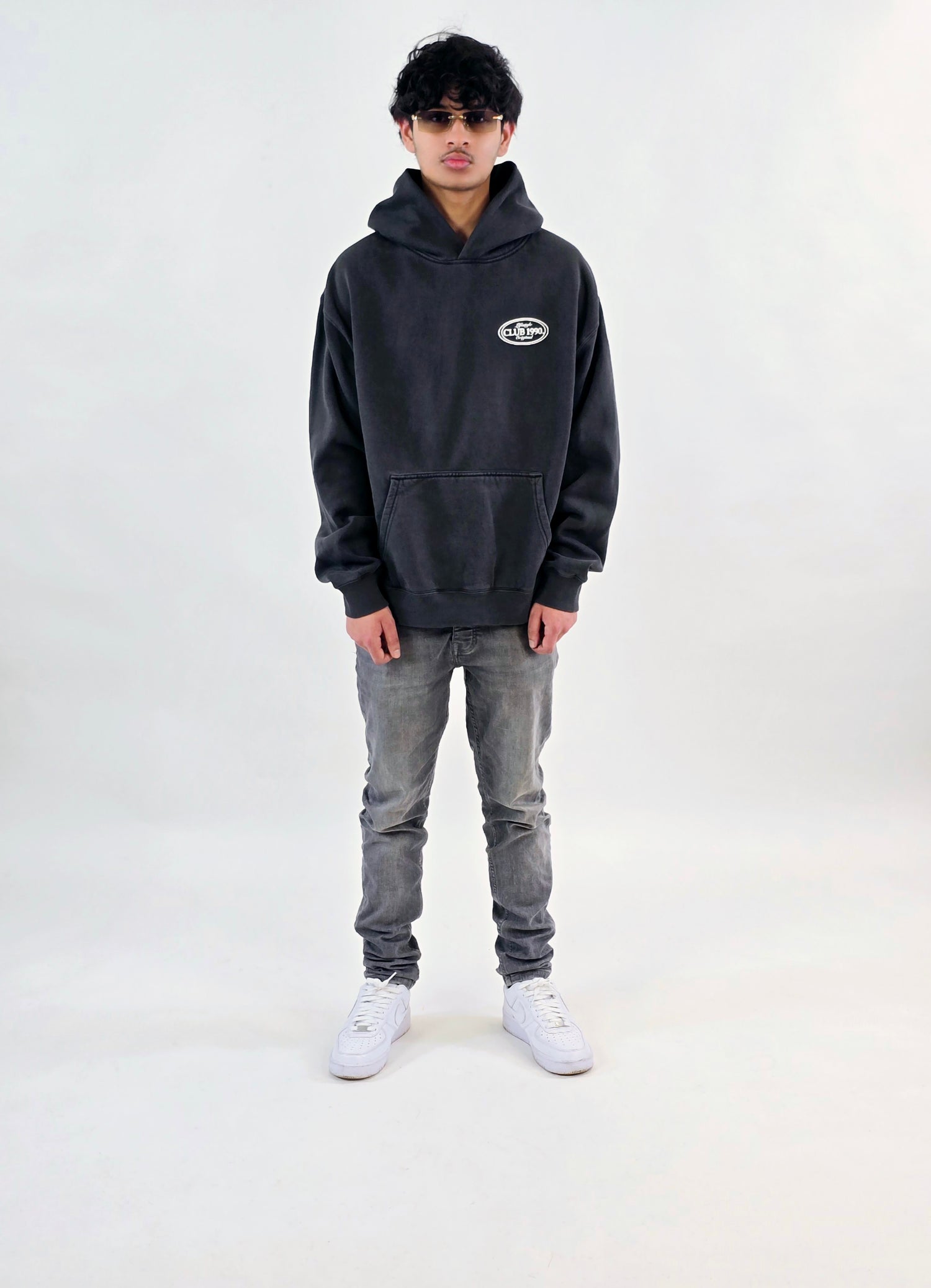 Washed Black Oversized Hoodie