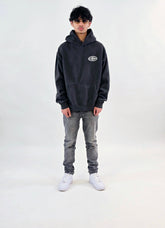 Washed Black Oversized Hoodie