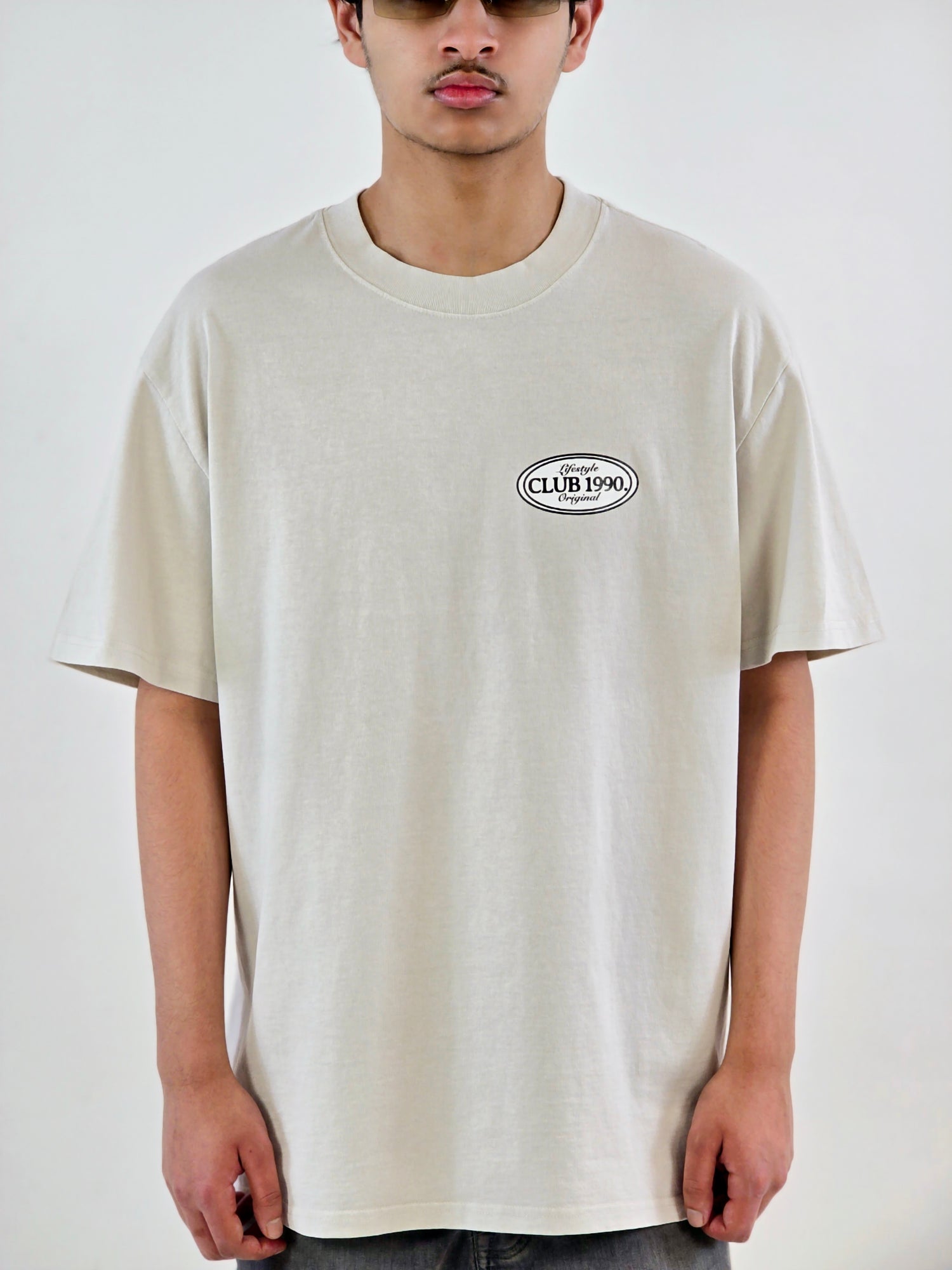 Bone Oversized Graphic T-Shirt
