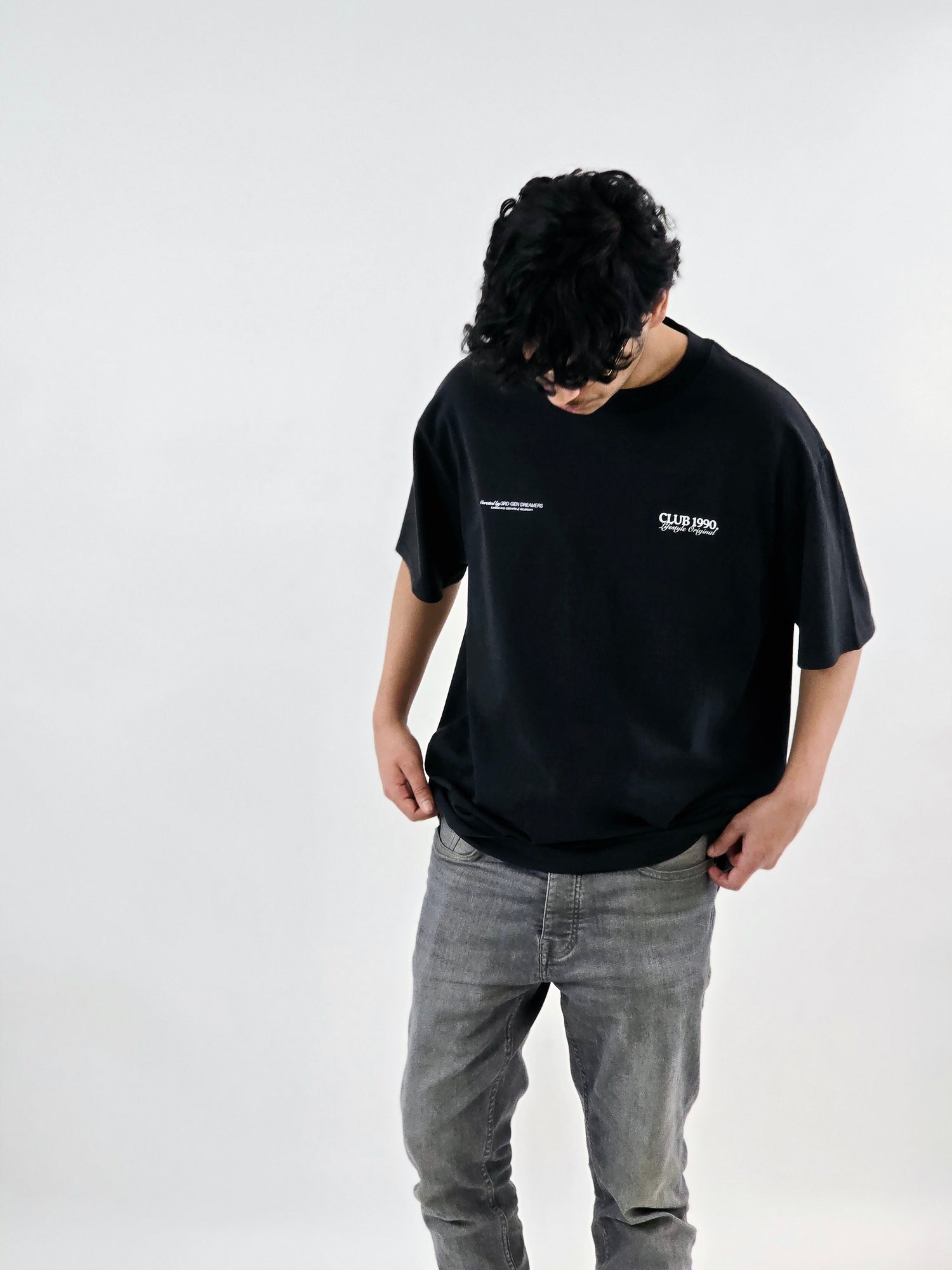Faded Black Oversized T-Shirt
