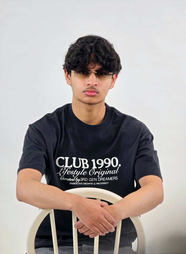 Black Oversized Dreamer T-Shirt