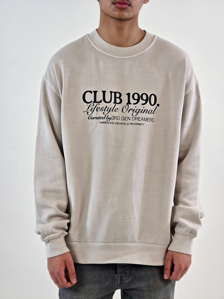 Stone Oversized Dreamer Sweatshirt