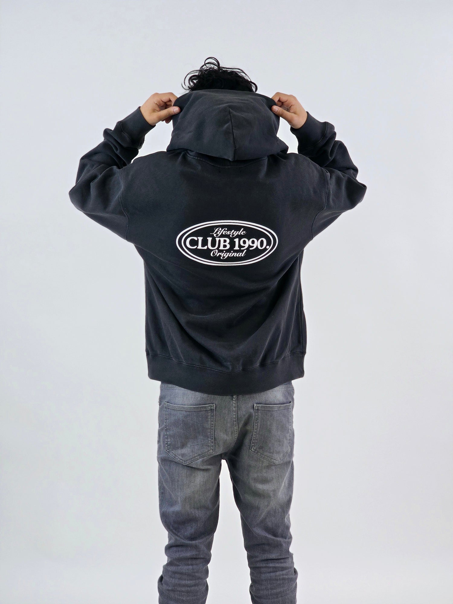 Washed Black Oversized Hoodie