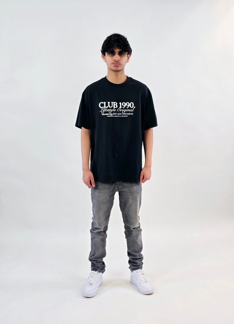 Black Oversized Dreamer T-Shirt