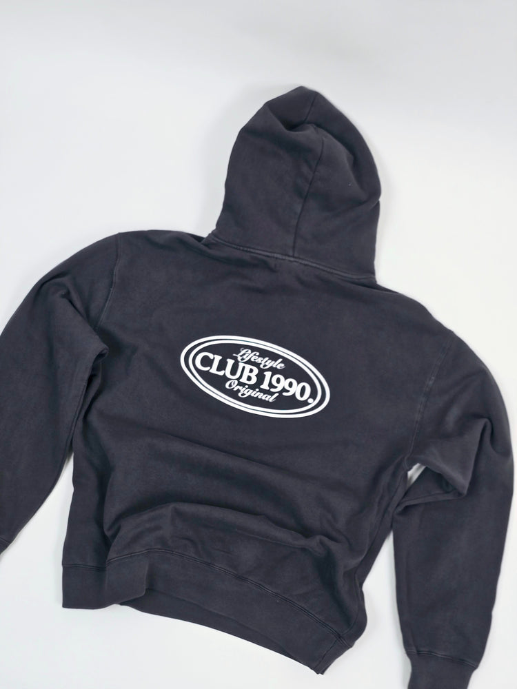 Washed Black Oversized Hoodie