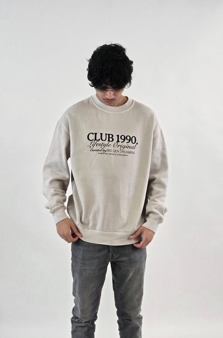 Stone Oversized Dreamer Sweatshirt