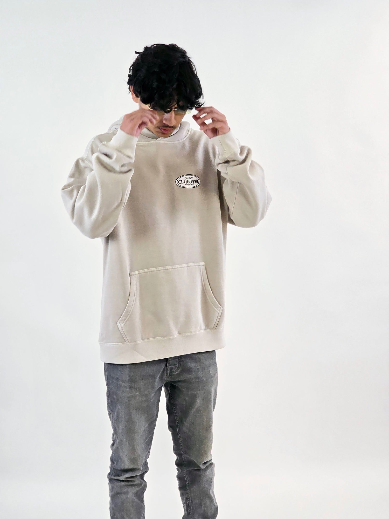 Stone Oversized Hoodie