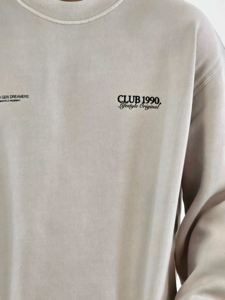 Stone Oversized Sweatshirt