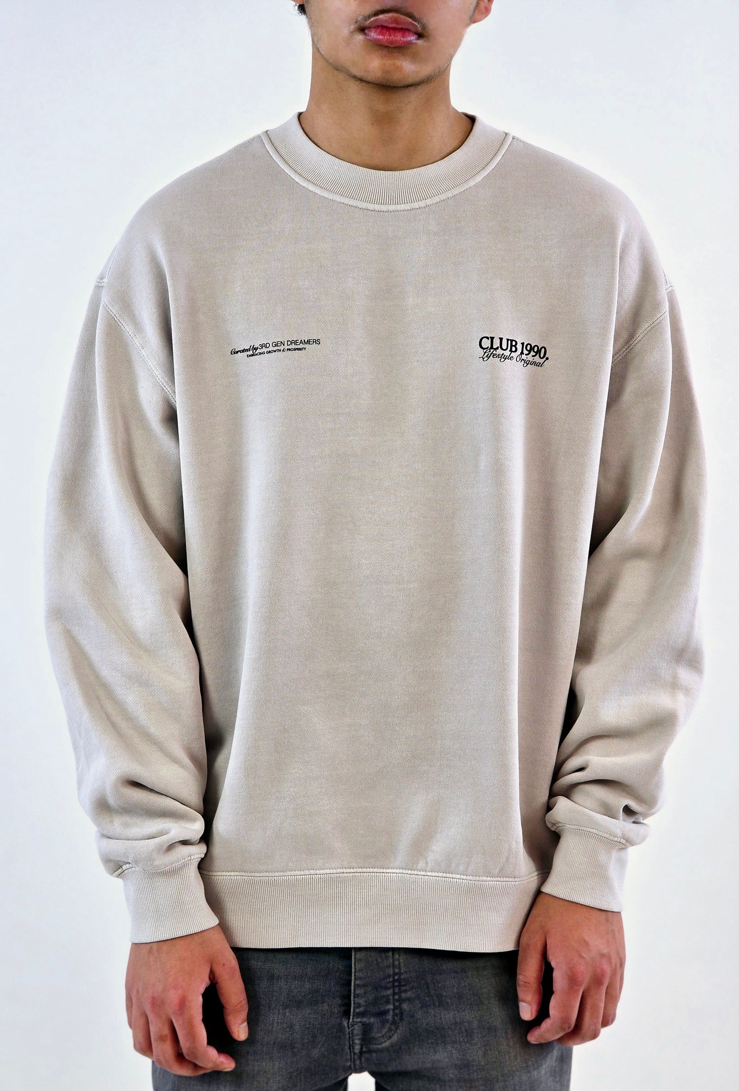 Stone Oversized Sweatshirt